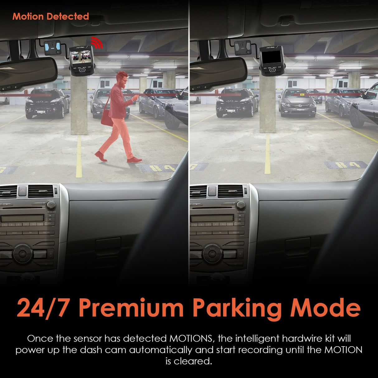 Rexing Intelligent Hardwire Kit Type-C Port for All Rexing Dash Cam Models including R4, DT2, M2 Max, R316 Series, RH2 Series, and CPDuo Multimedia Receiver