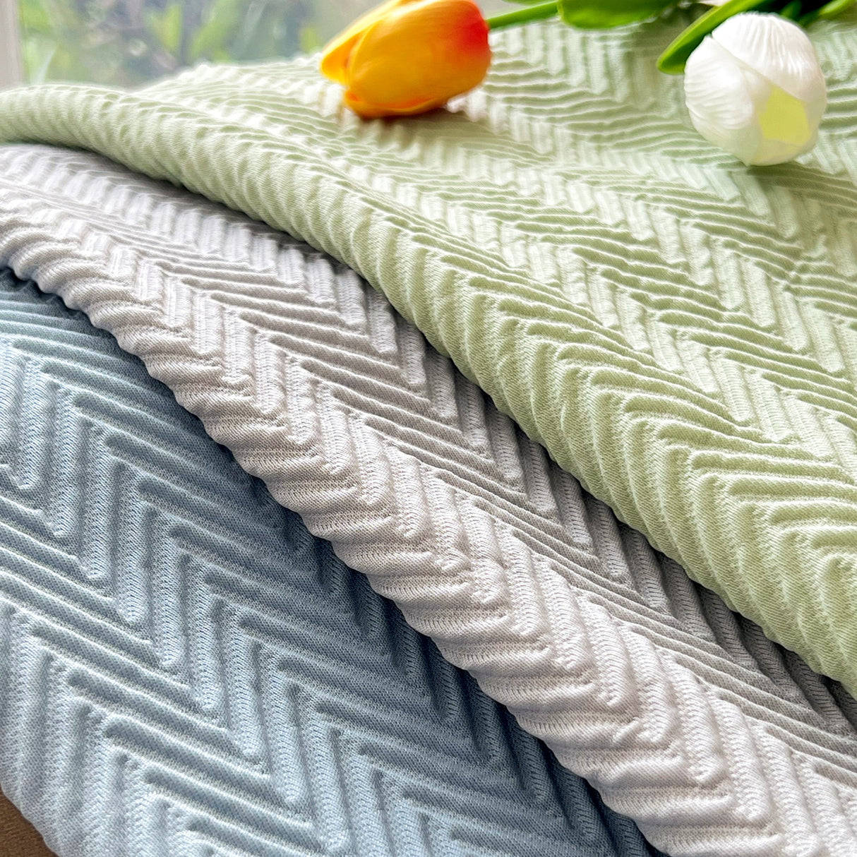 Cooling Stretchy Replacement Couch Cushion Covers for Sectional, Individual Couch Seat Cushion Covers