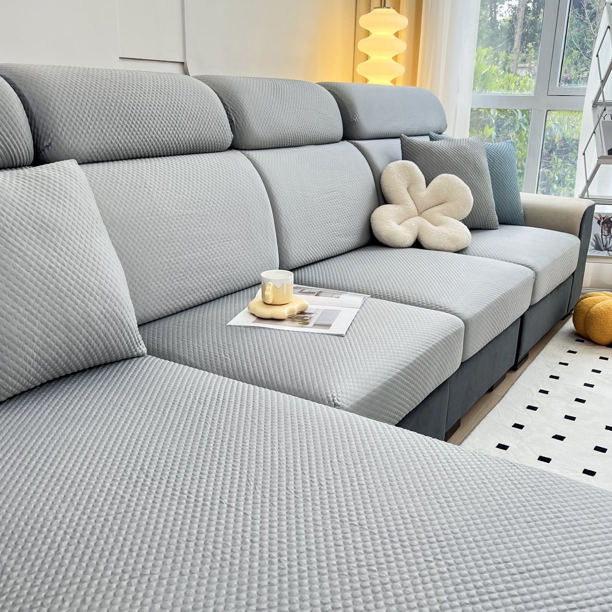 Cooling Stretch Sofa Seat Cushion Covers, Slip Covers for Cushions, Universal Couch Cushion Protector