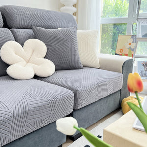 Stretch Couch Cushion Covers, Slipcovers Sofa Cushion Protector Covers, Elastic Furniture Protector for Pets, Kid