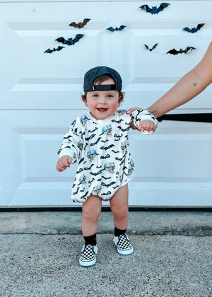 Spooky Bro Bamboo Bubble Romper or Crewneck Sweatshirt