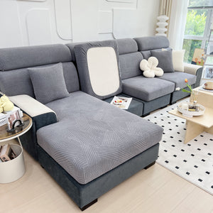 Stretch Couch Cushion Covers, Slipcovers Sofa Cushion Protector Covers, Elastic Furniture Protector for Pets, Kid