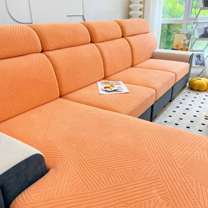 Stretch Couch Cushion Covers, Slipcovers Sofa Cushion Protector Covers, Elastic Furniture Protector for Pets, Kid
