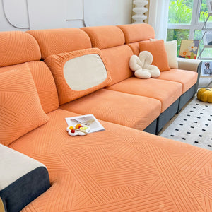 Stretch Couch Cushion Covers, Slipcovers Sofa Cushion Protector Covers, Elastic Furniture Protector for Pets, Kid