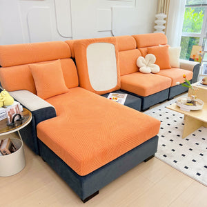 Stretch Couch Cushion Covers, Slipcovers Sofa Cushion Protector Covers, Elastic Furniture Protector for Pets, Kid