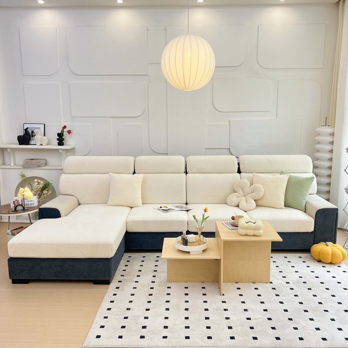 Stretch Couch Cushion Covers, Slipcovers Sofa Cushion Protector Covers, Elastic Furniture Protector for Pets, Kid