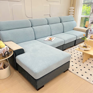 Stretch Couch Cushion Covers, Slipcovers Sofa Cushion Protector Covers, Elastic Furniture Protector for Pets, Kid