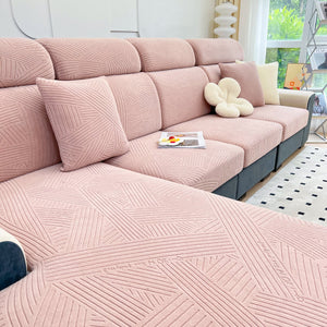 Stretch Couch Cushion Covers, Slipcovers Sofa Cushion Protector Covers, Elastic Furniture Protector for Pets, Kid