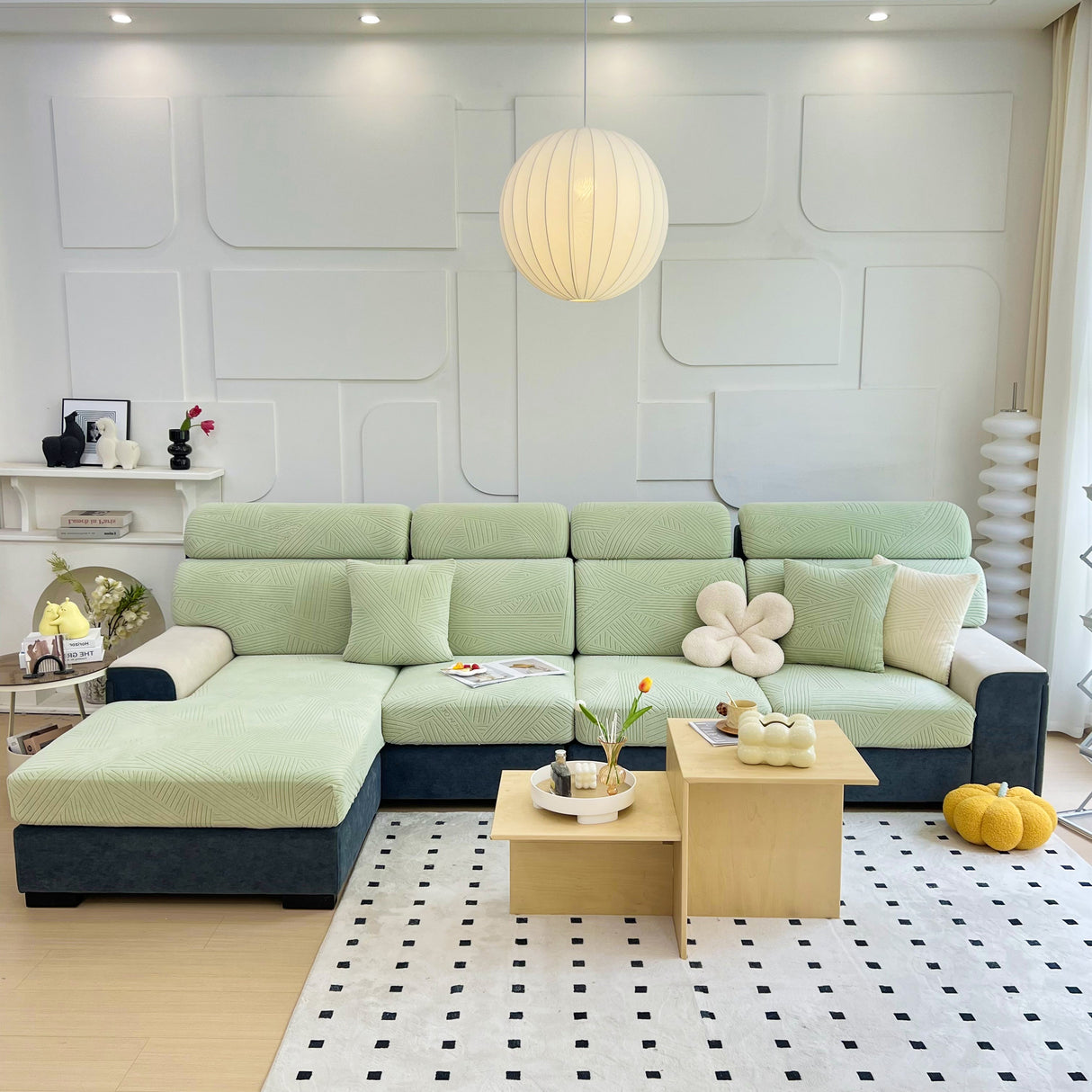 Stretch Couch Cushion Covers, Slipcovers Sofa Cushion Protector Covers, Elastic Furniture Protector for Pets, Kid