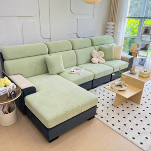 Stretch Couch Cushion Covers, Slipcovers Sofa Cushion Protector Covers, Elastic Furniture Protector for Pets, Kid