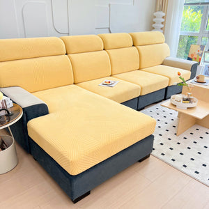 Stretch Couch Cushion Covers, Slipcovers Sofa Cushion Protector Covers, Elastic Furniture Protector for Pets, Kid