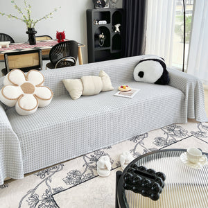 Cooling Textured Sofa Cover Washable Soft Couch Throw Blanket for Summer & Pets