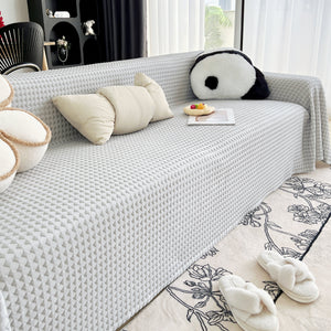 Cooling Textured Sofa Cover Washable Soft Couch Throw Blanket for Summer & Pets