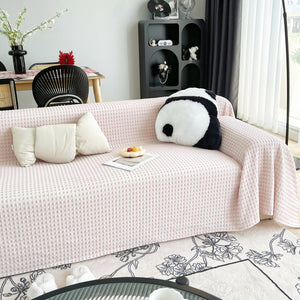 Cooling Textured Sofa Cover Washable Soft Couch Throw Blanket for Summer & Pets