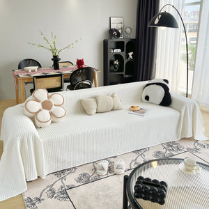 Cooling Textured Sofa Cover Washable Soft Couch Throw Blanket for Summer & Pets