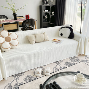 Cooling Textured Sofa Cover Washable Soft Couch Throw Blanket for Summer & Pets