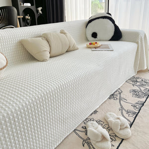 Cooling Textured Sofa Cover Washable Soft Couch Throw Blanket for Summer & Pets