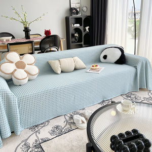 Cooling Textured Sofa Cover Washable Soft Couch Throw Blanket for Summer & Pets