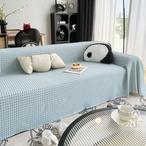Cooling Textured Sofa Cover Washable Soft Couch Throw Blanket for Summer & Pets