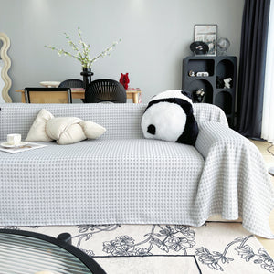 Cooling Textured Sofa Cover Washable Soft Couch Throw Blanket for Summer & Pets