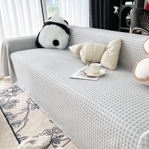 Cooling Textured Sofa Cover Washable Soft Couch Throw Blanket for Summer & Pets