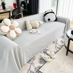 Cooling Textured Sofa Cover Washable Soft Couch Throw Blanket for Summer & Pets