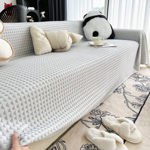 Cooling Textured Sofa Cover Washable Soft Couch Throw Blanket for Summer & Pets