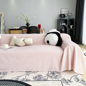 Cooling Textured Sofa Cover Washable Soft Couch Throw Blanket for Summer & Pets