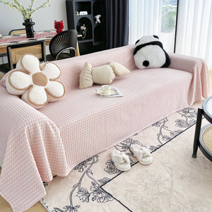 Cooling Textured Sofa Cover Washable Soft Couch Throw Blanket for Summer & Pets