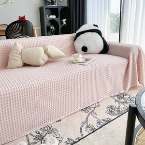 Cooling Textured Sofa Cover Washable Soft Couch Throw Blanket for Summer & Pets