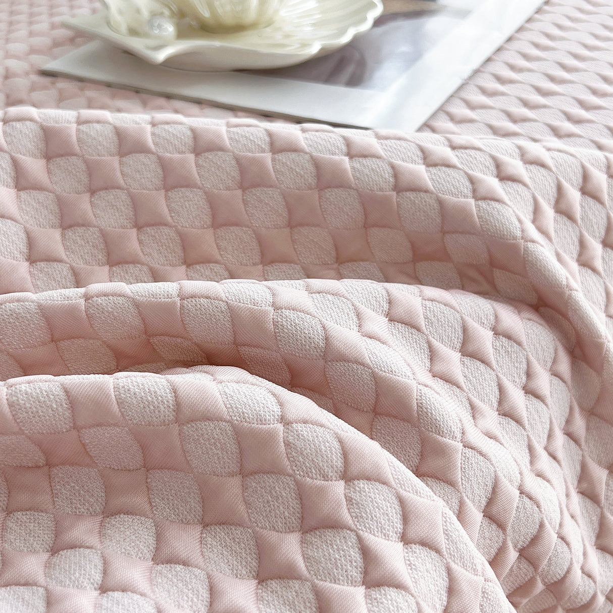 Cooling Textured Sofa Cover Washable Soft Couch Throw Blanket for Summer & Pets