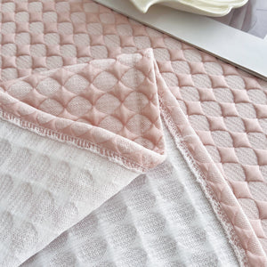 Cooling Textured Sofa Cover Washable Soft Couch Throw Blanket for Summer & Pets