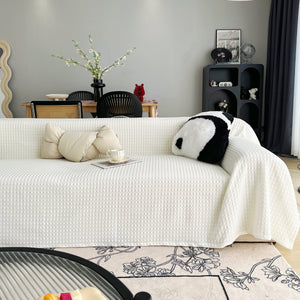 Cooling Textured Sofa Cover Washable Soft Couch Throw Blanket for Summer & Pets