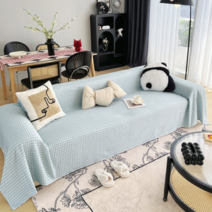 Cooling Textured Sofa Cover Washable Soft Couch Throw Blanket for Summer & Pets