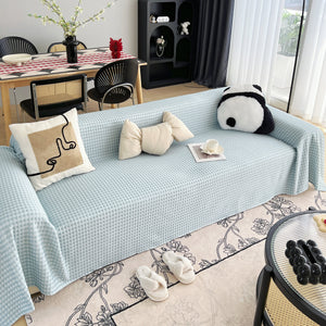 Cooling Textured Sofa Cover Washable Soft Couch Throw Blanket for Summer & Pets