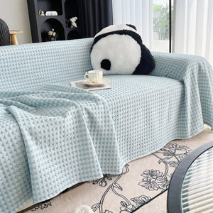 Cooling Textured Sofa Cover Washable Soft Couch Throw Blanket for Summer & Pets