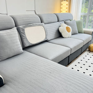 Cooling Stretchy Replacement Couch Cushion Covers for Sectional, Individual Couch Seat Cushion Covers