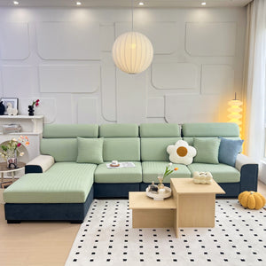 Cooling Stretchy Replacement Couch Cushion Covers for Sectional, Individual Couch Seat Cushion Covers