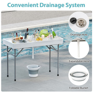 4-Tier Kitchen Bakers Rack with Power Outlet and 8 Hooks-Rustic Brown