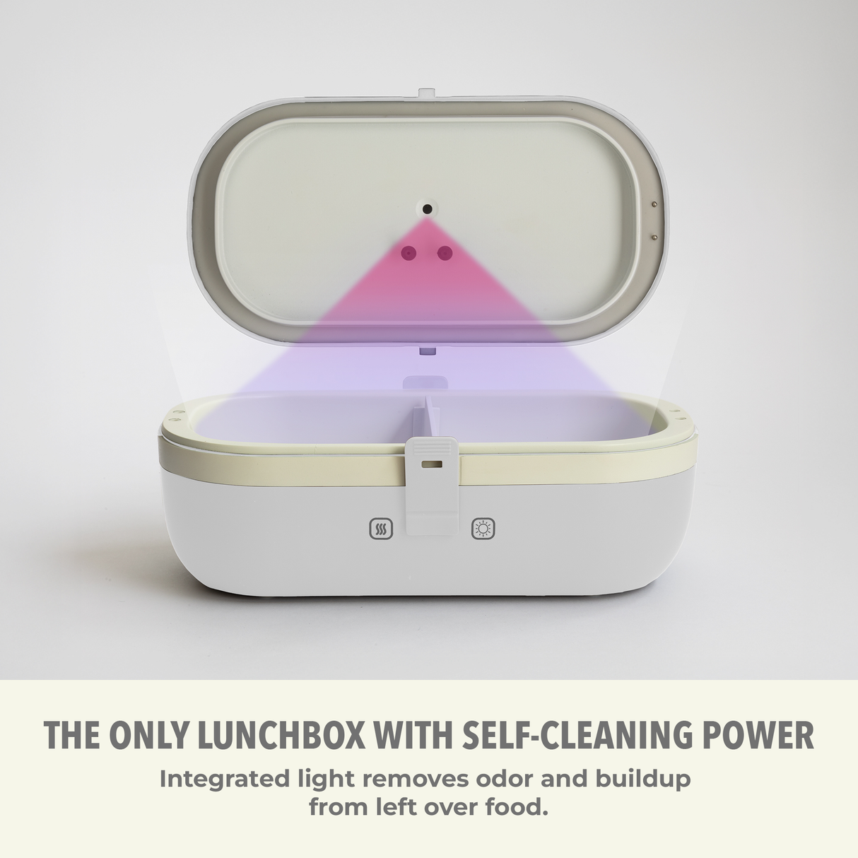 Self-Heating Lunch Box With USB-C Cord and UV LIGHT SANITIZER