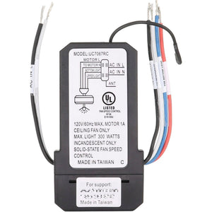 Anderic UC7067GMRX / FAN28R-UD Ceiling Fan Receiver for Hampton Bay and Other | 3-Speed Fans with Up Lights / Down lights - UC7067RYGA