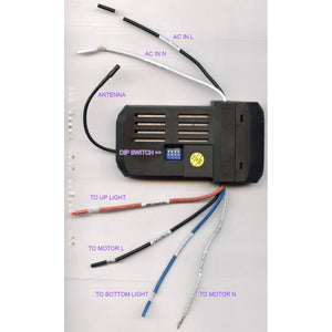 Anderic UC7067GMRX / FAN28R-UD Ceiling Fan Receiver for Hampton Bay and Other | 3-Speed Fans with Up Lights / Down lights - UC7067RYGA