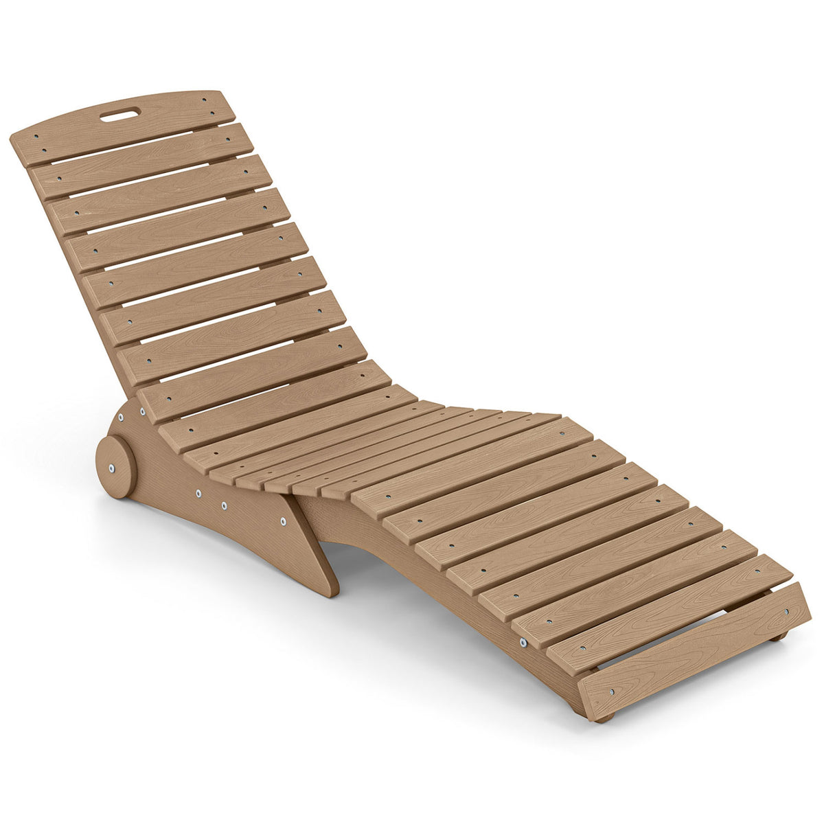 In-Pool Lounge Chair with Weighted Anti-Floating Design 450 LBS for Baja Shelf-Brown