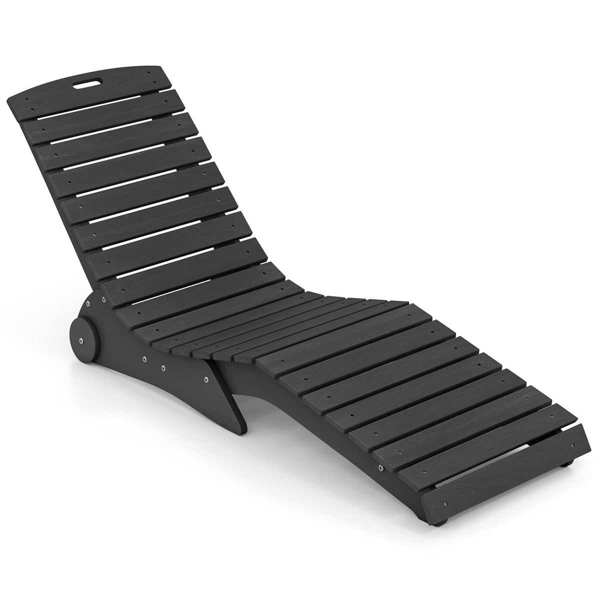 In-Pool Lounge Chair with Weighted Anti-Floating Design 450 LBS for Baja Shelf-Dark Gray
