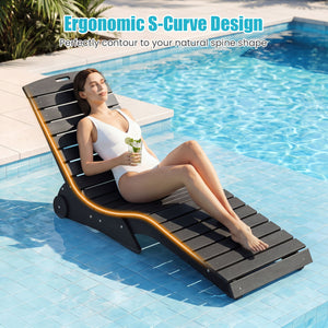 In-Pool Lounge Chair with Weighted Anti-Floating Design 450 LBS for Baja Shelf-Dark Gray