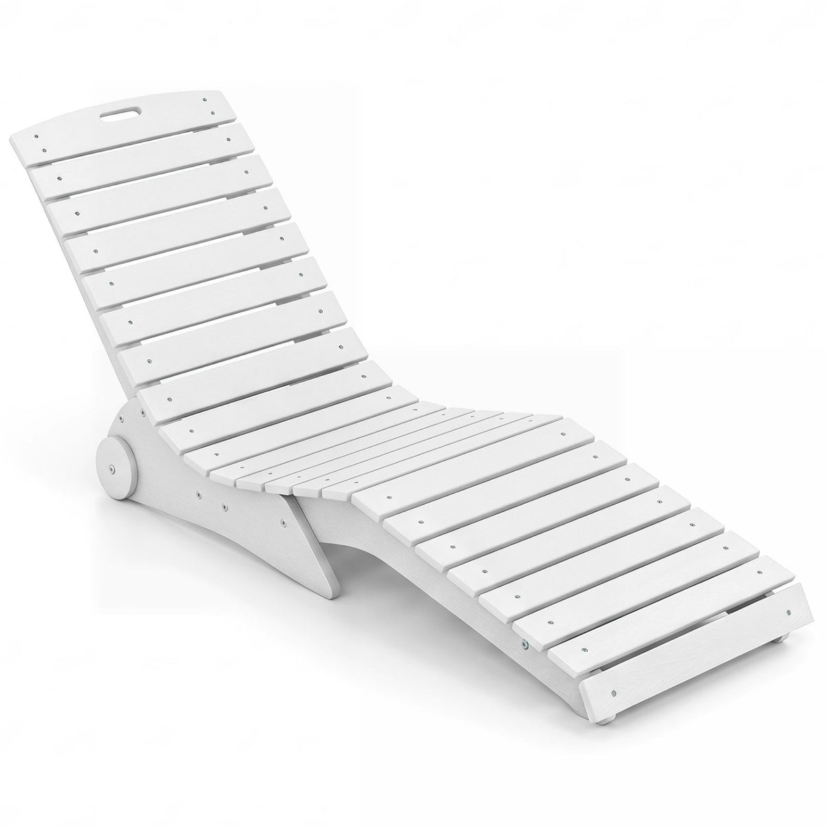 In-Pool Lounge Chair with Weighted Anti-Floating Design 450 LBS for Baja Shelf-White