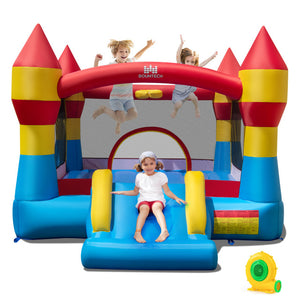 Indoor Outdoor Blow-up Bouncy Castle with 550W Blower for Yard
