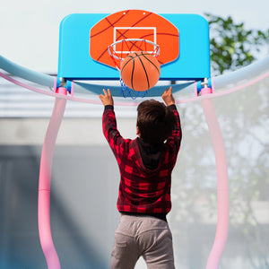 Kids Trampoline Indoor & Outdoor Pumpkin Trampoline-Pink