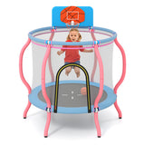 Kids Trampoline Indoor & Outdoor Pumpkin Trampoline-Pink