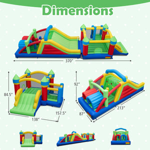 Inflatable Bounce House Blow up Jumping Bouncer with 750W Blowers